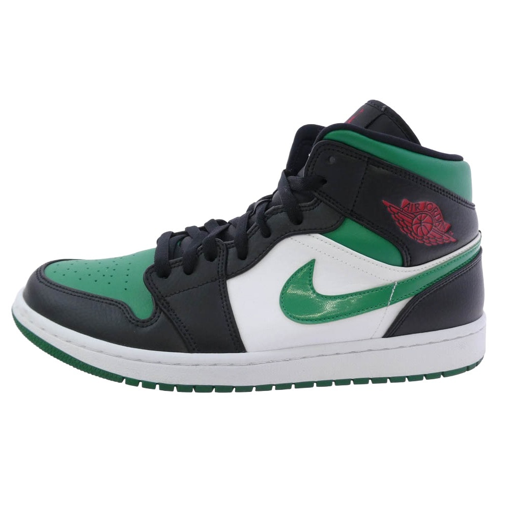 NIKE ナイキ スニーカー 554724-067 Air Jordan 1 Mid Pine Green エアジョーダン1 ミッド パイングリーン スニーカー ブラック系 グリーン系 29cm【中古】