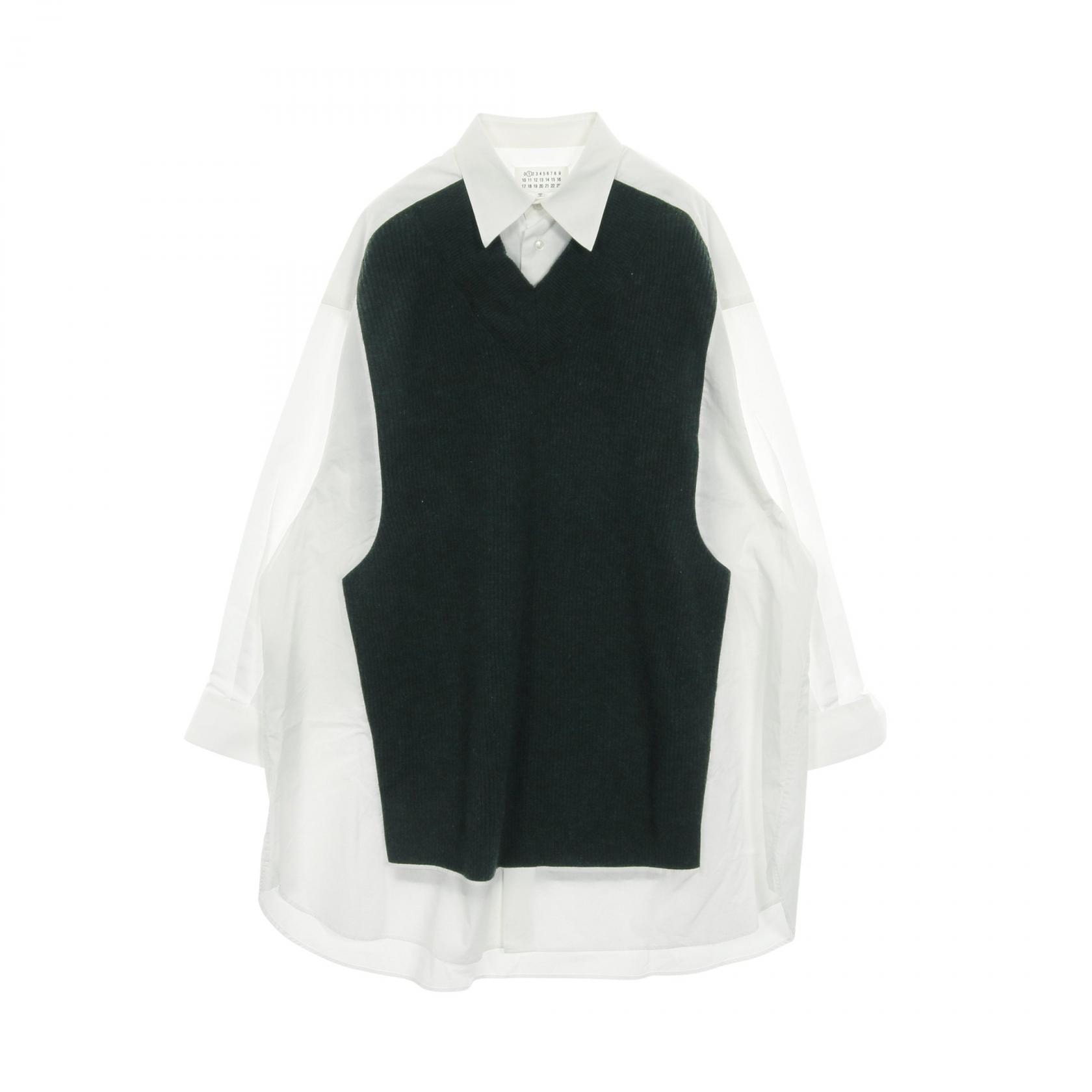 メゾンマルジェラ1 Maison Margiela 1 ワンピース 衣料品 トップス コットン ウール レディース ホワイト系 / グリーン系 【中古】