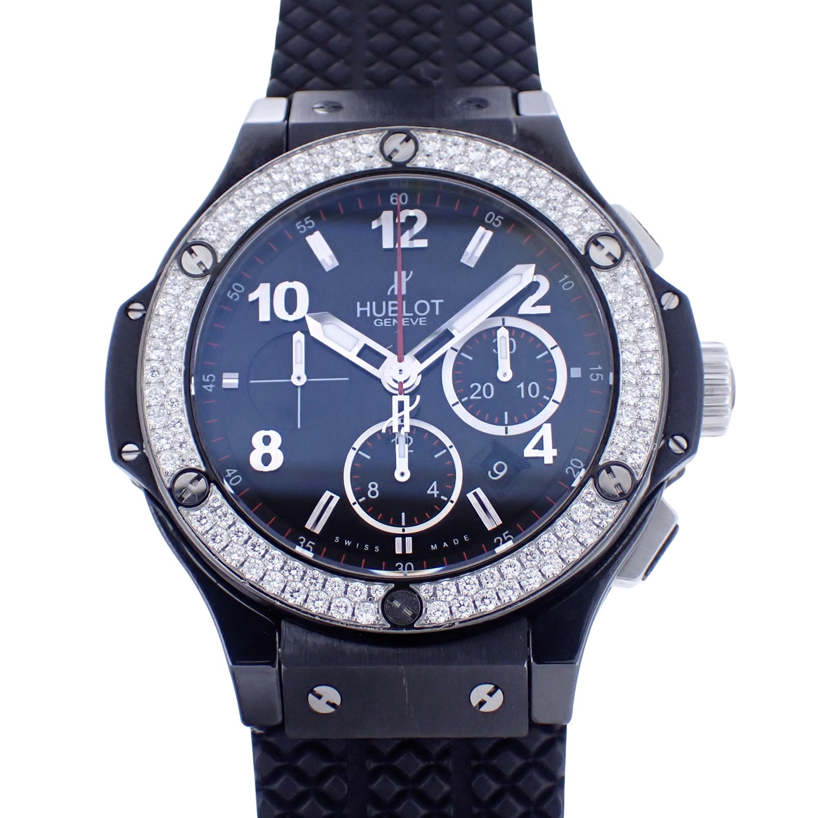 ベゼルダイヤ HUBLOT ウブロ  ビッグバン ブラックマジック  301.CV.130.RX.114  メンズ 腕時計