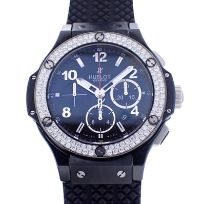 ベゼルダイヤ HUBLOT ウブロ ビッグバン ブラックマジック 301.CV.130.RX.114 メンズ 腕時計