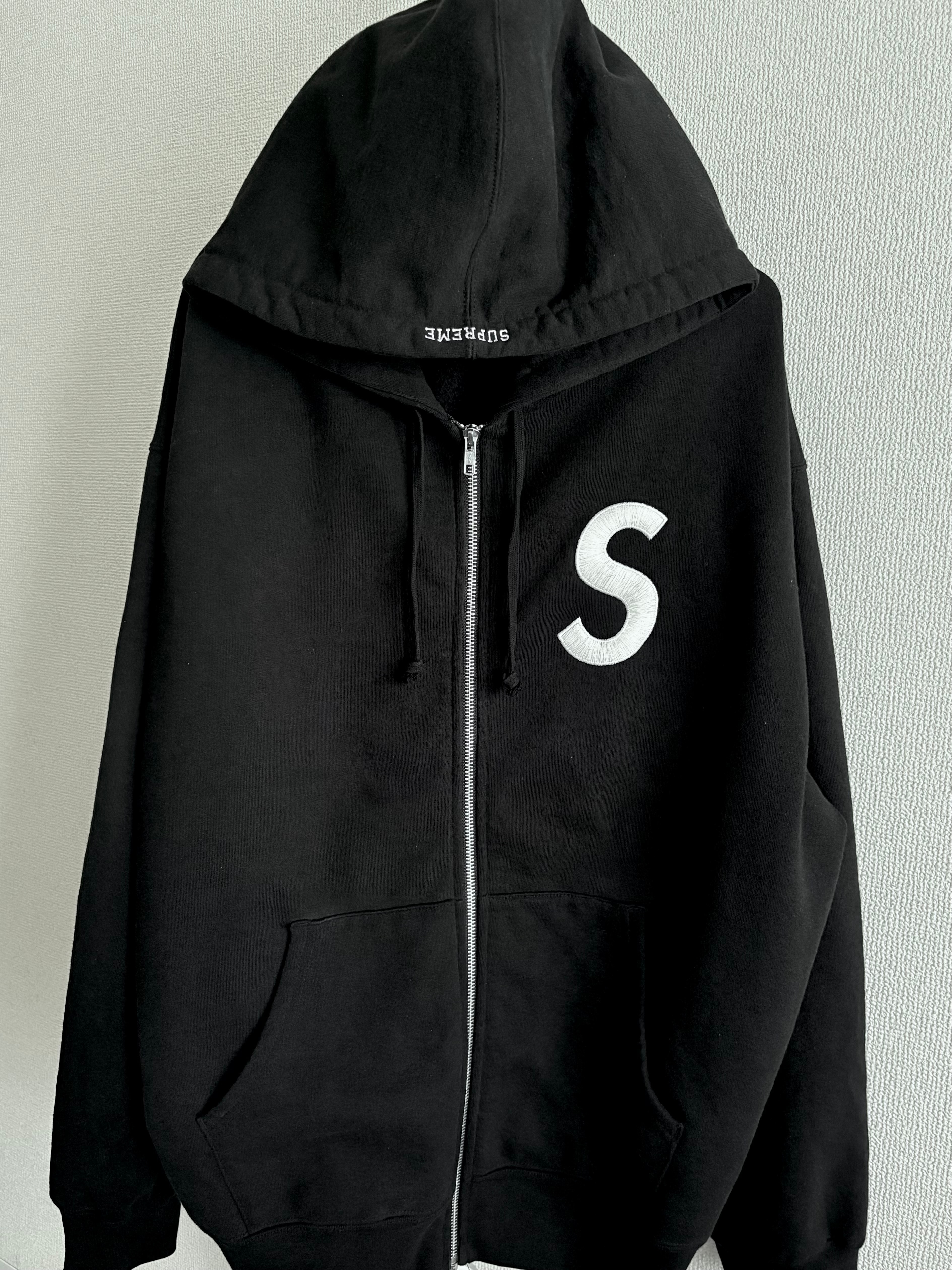 Supreme S Logo Zip Up Hooded Sweatshirt (25FW) "Black"
