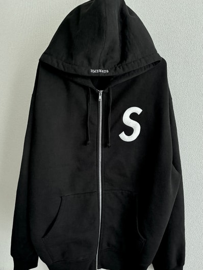 Supreme S Logo Zip Up Hooded Sweatshirt (25FW) "Black"