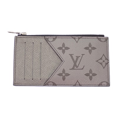 ルイヴィトン LOUIS VUITTON コインカード・ホルダー M30839 カードケース タイガラマ グレー シルバー金具 メンズ【中古】【ABランク】