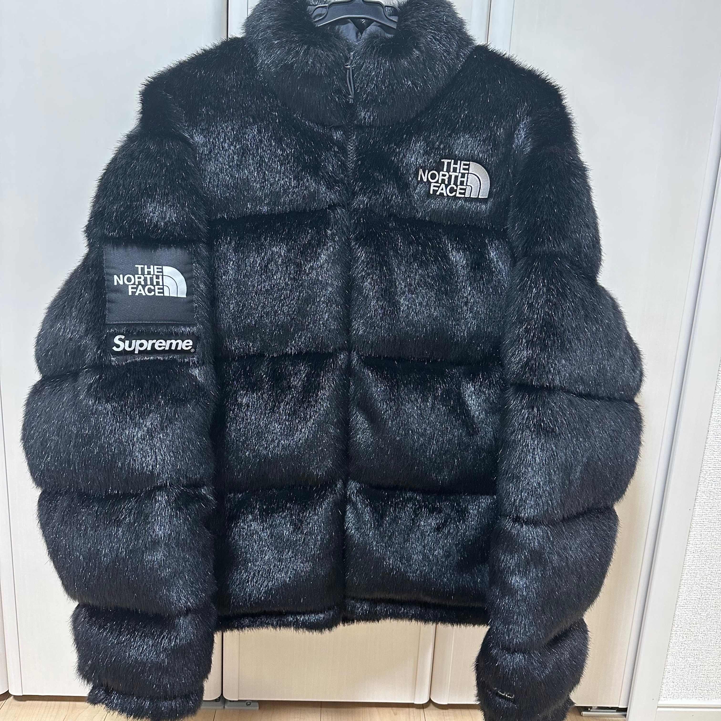 Supreme x The North Face Faux Fur Nuptse Jacket "Black"