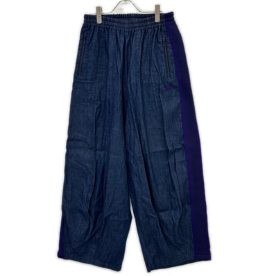 ニードルズ 25SS QV1608 インディゴ B 2nd EXCLUSIVE H D Track Pant Denim デニム トラック ワイドパンツ X S