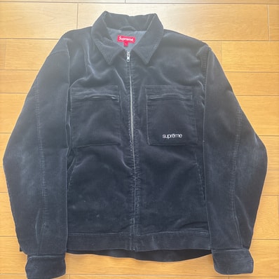 Supreme Corduroy Zip Jacket "Black"