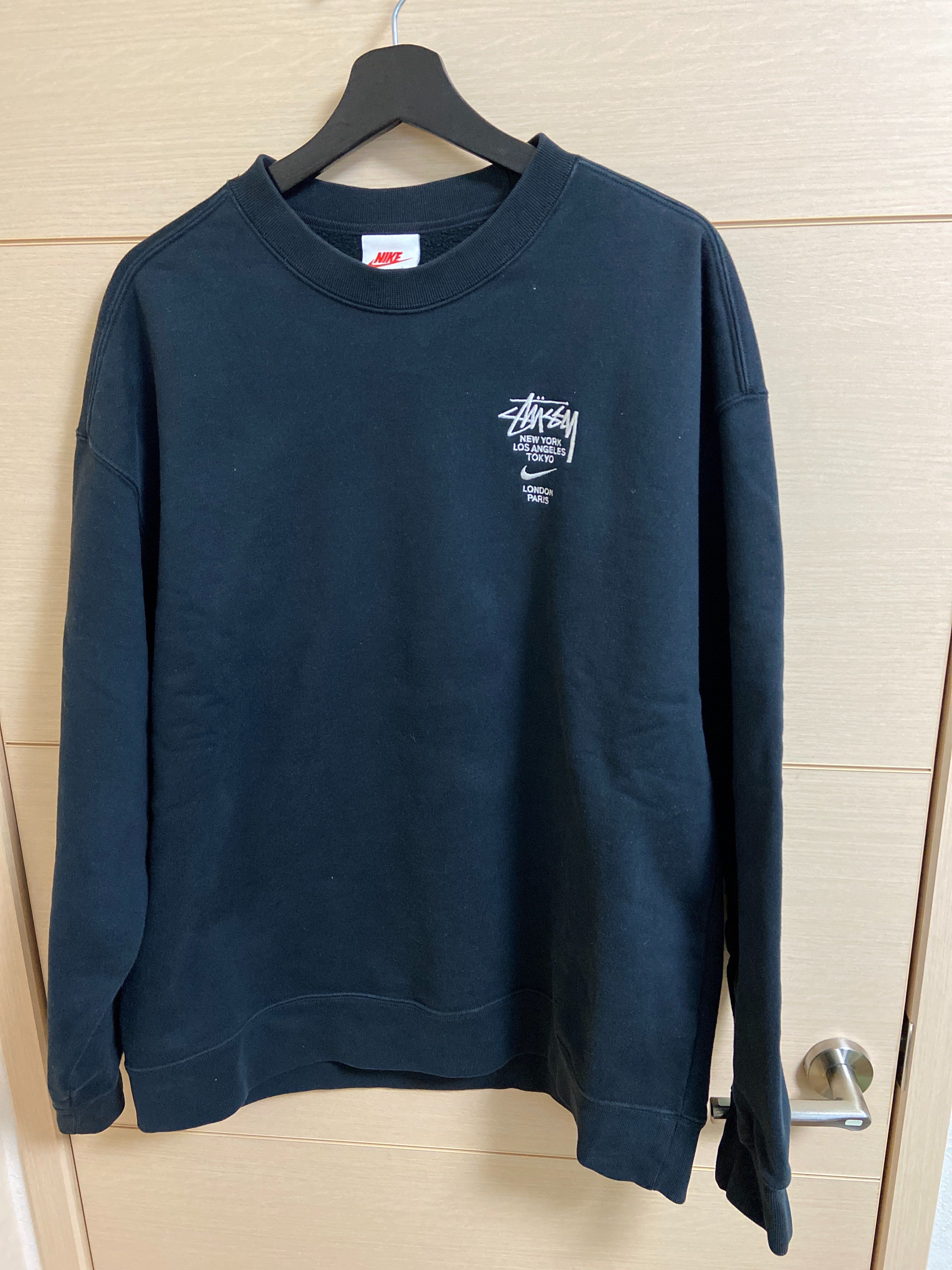 Nike x Stussy International Crewneck Sweatshirt (US Size) "Black" DC4198-010