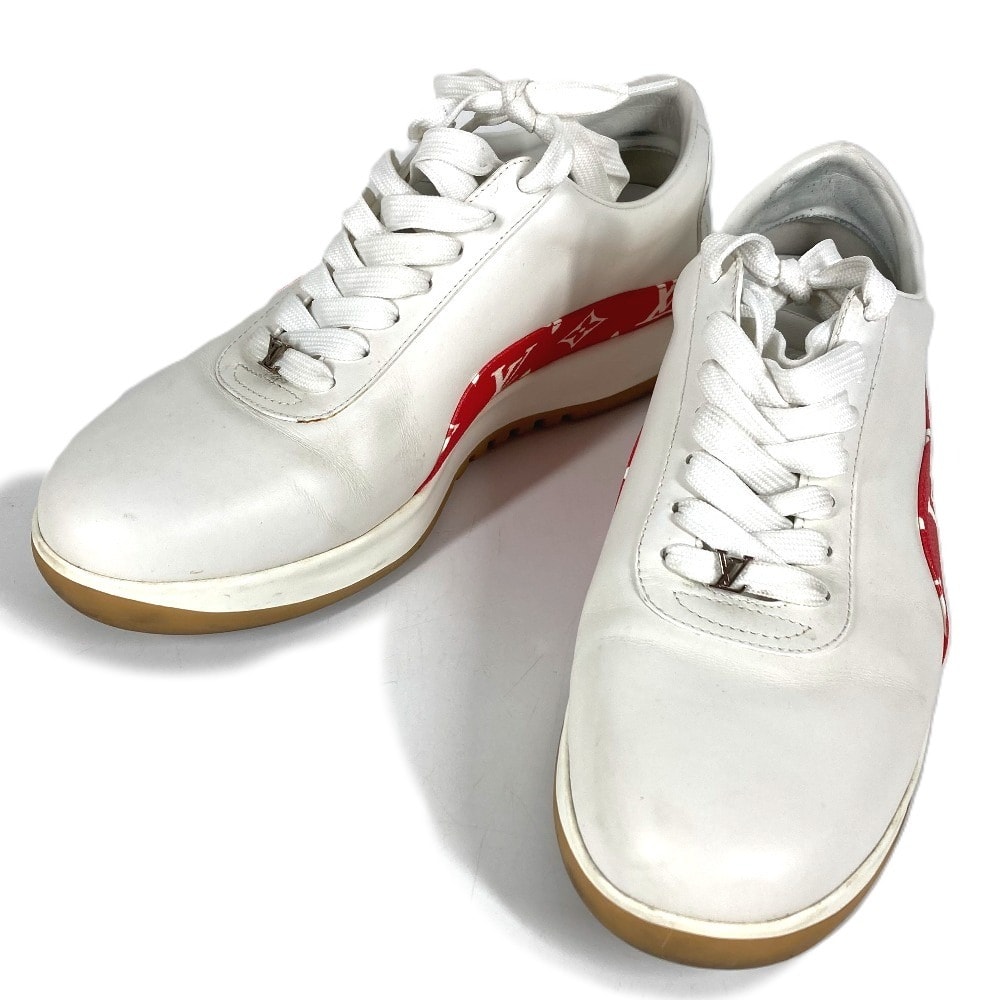 ルイヴィトン LOUIS VUITTON シューズ 靴 1A3EQ5 シュプリーム supreme モノグラム アパレル 紐 スニーカー レザー