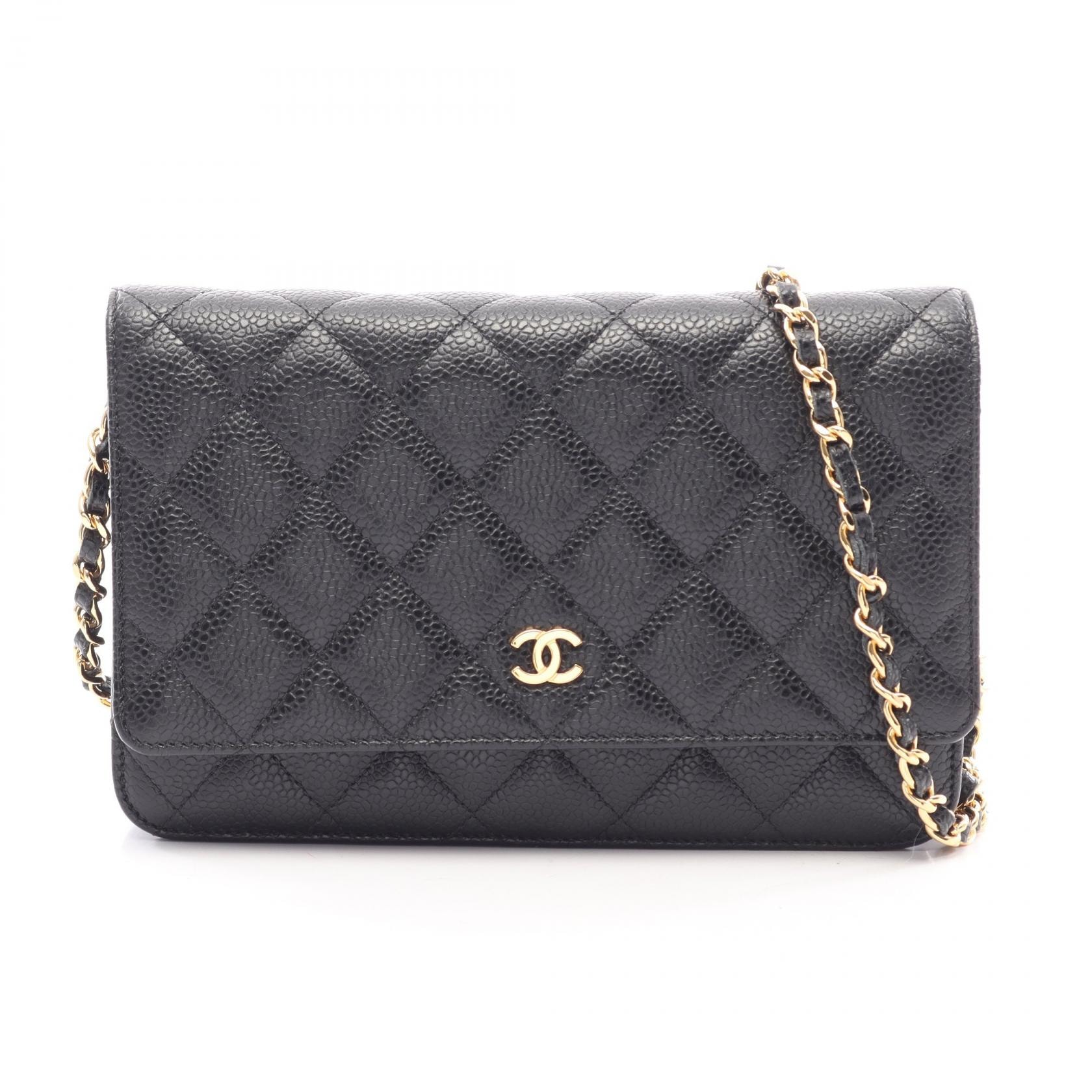 シャネル CHANEL マトラッセ ショルダーバッグ バッグ キャビアスキン(グレインドカーフ) レディース ブラック系 AP0250 【中古】