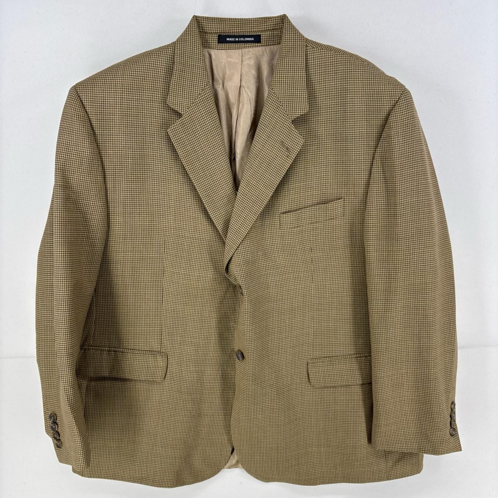 古着 ローレンラルフローレン LaurenRalphLauren ジャケット テーラード ブレザー 大きいサイズ 46S  ブラウン系 チェック メンズ