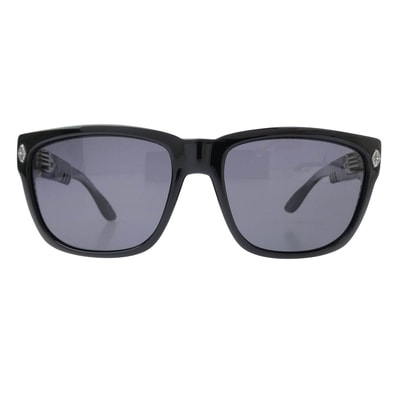 Chrome Hearts 59 18-140 Disco Stick Floral Temple Cell Frame Sunglasses "Black/Silver"