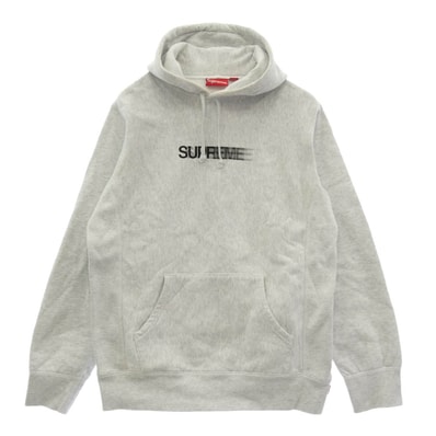 Supreme シュプリーム パーカー 20SS Motion Logo Hooded Sweatshirt モーション ロゴ フーデッド スウェット シャツ プルオーバー パーカー グレー系 M【中古】