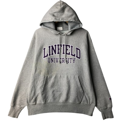 古着 チャンピオン Champion REVERSE WEAVE リバースウィーブ カレッジ スウェットプルオーバーパーカー メンズL相当/eaa603540