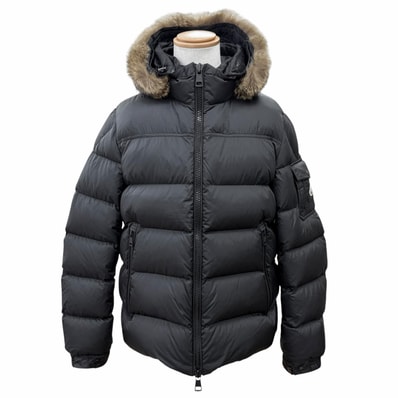 美品 モンクレール ダウンジャケット MARQUE マルク ブラック メンズ 3