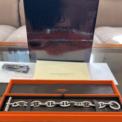 Hermes Chaine D'ancre TGM Bracelet "Silver"