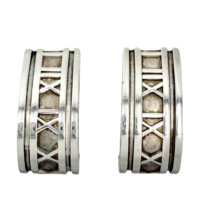 TIFFANY&Co. ティファニー イヤリング アトラス ジュエリー アクセサリー シルバー925 レディース 約14.9g【中古品】