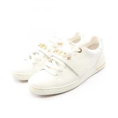 ルイ・ヴィトン LOUIS VUITTON フロントローライン スニーカー 靴 レザー レディース ホワイト系 【中古】