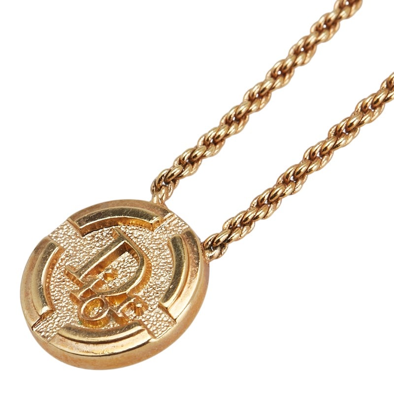 ディオール ペンダントネックレス ゴールド メッキ レディース Dior 【中古】