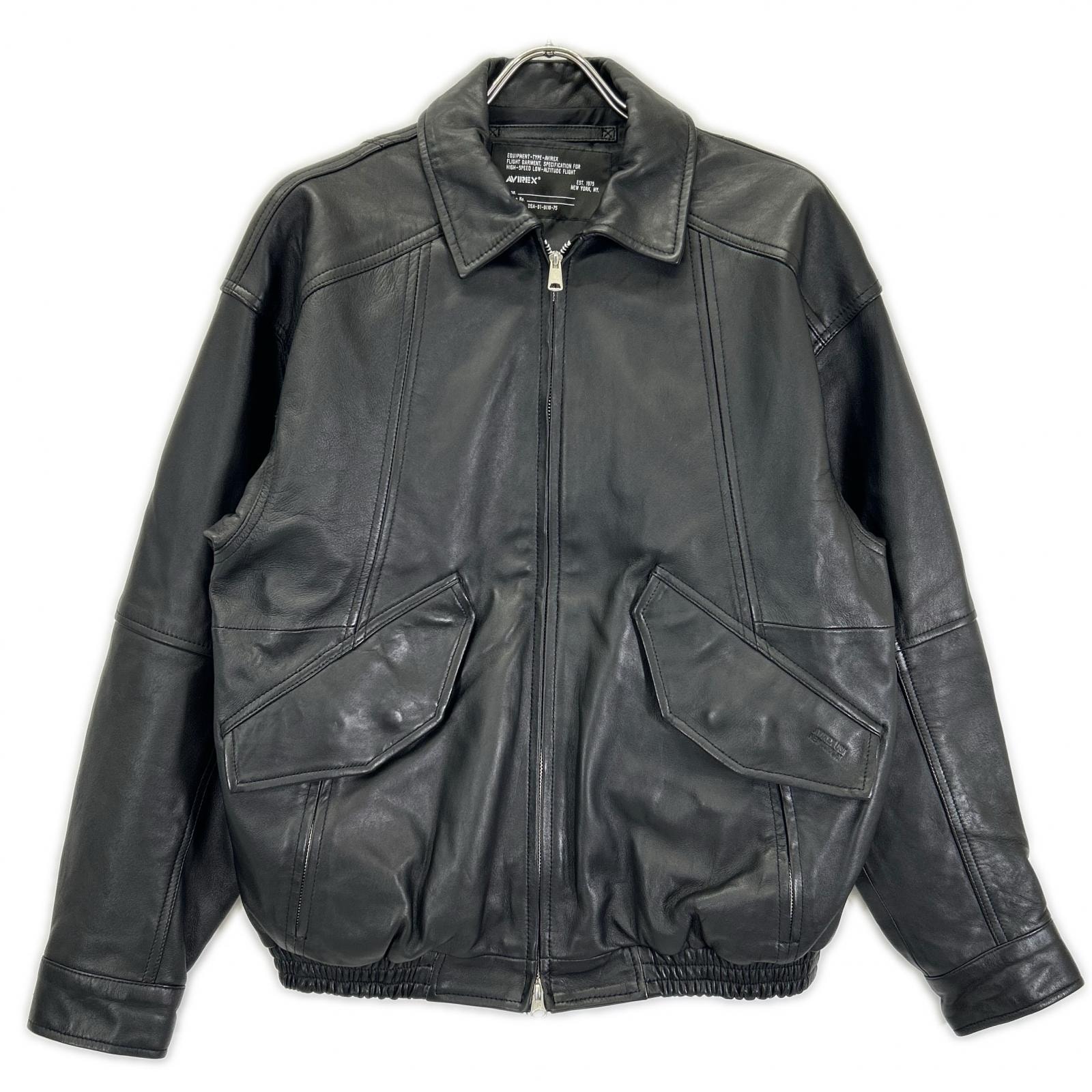 アヴィレックス 783-5950024 ブラック LEATHER CWU BLOUSON M
