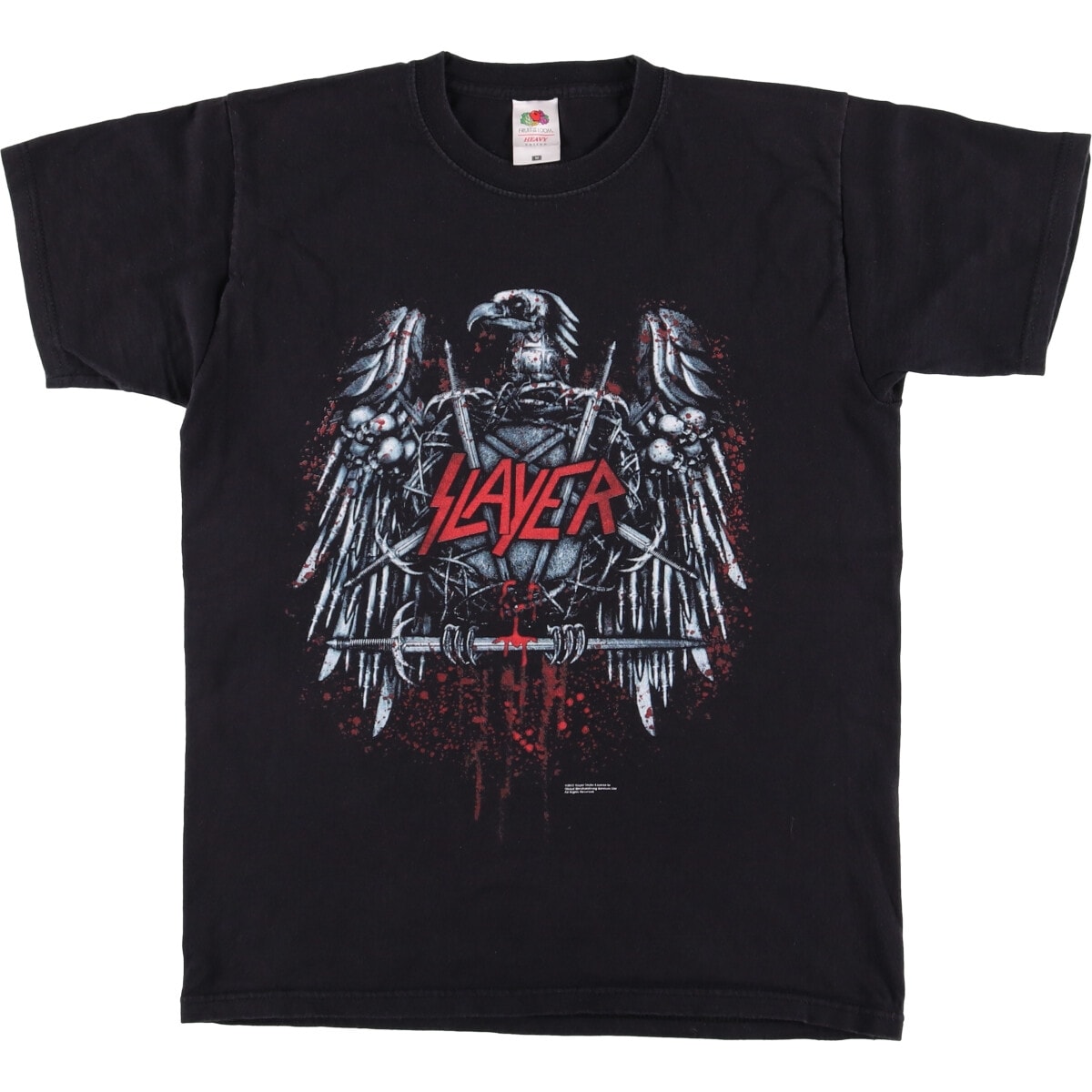 古着 フルーツオブザルーム FRUIT OF THE LOOM SLAYER スレイヤー バンドTシャツ バンT メンズM相当/eaa559553