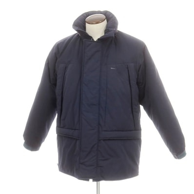 【中古】ディセンダント DESCENDANT ポリエステルコットン 中綿ブルゾン ネイビー【サイズ3】【メンズ】