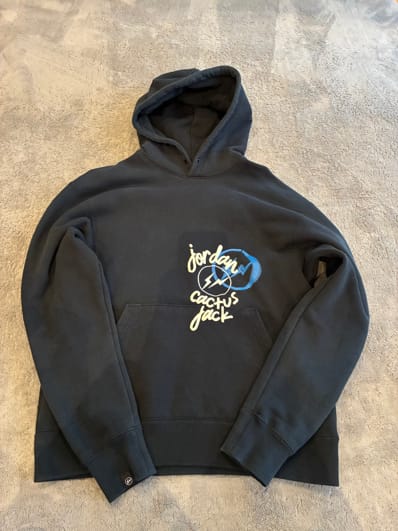 Air Jordan Travis Scott Fragment Hoodie "Black"