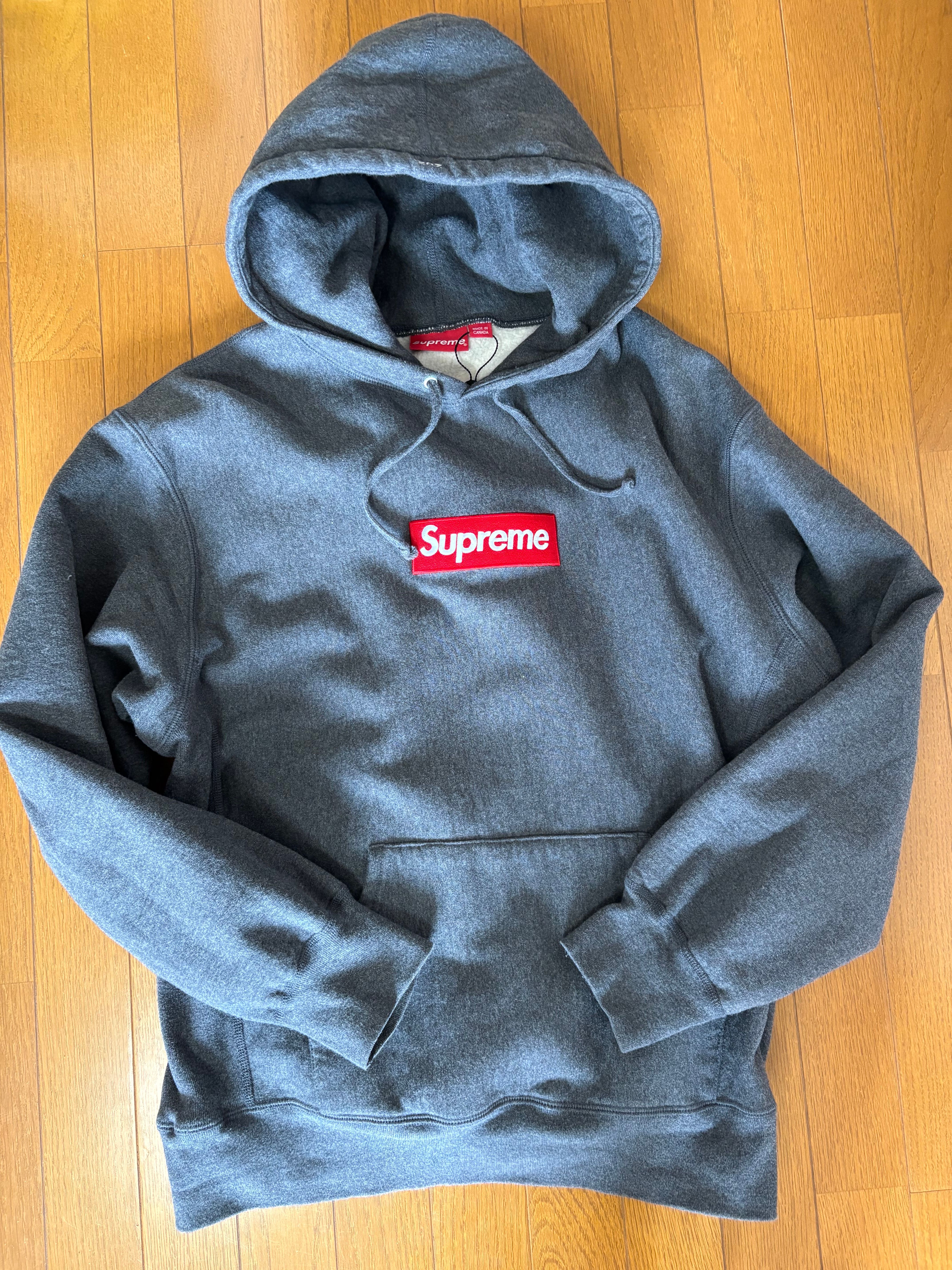 Supreme Box Logo Hooded Sweatshirt "Charcoal" (21FW)