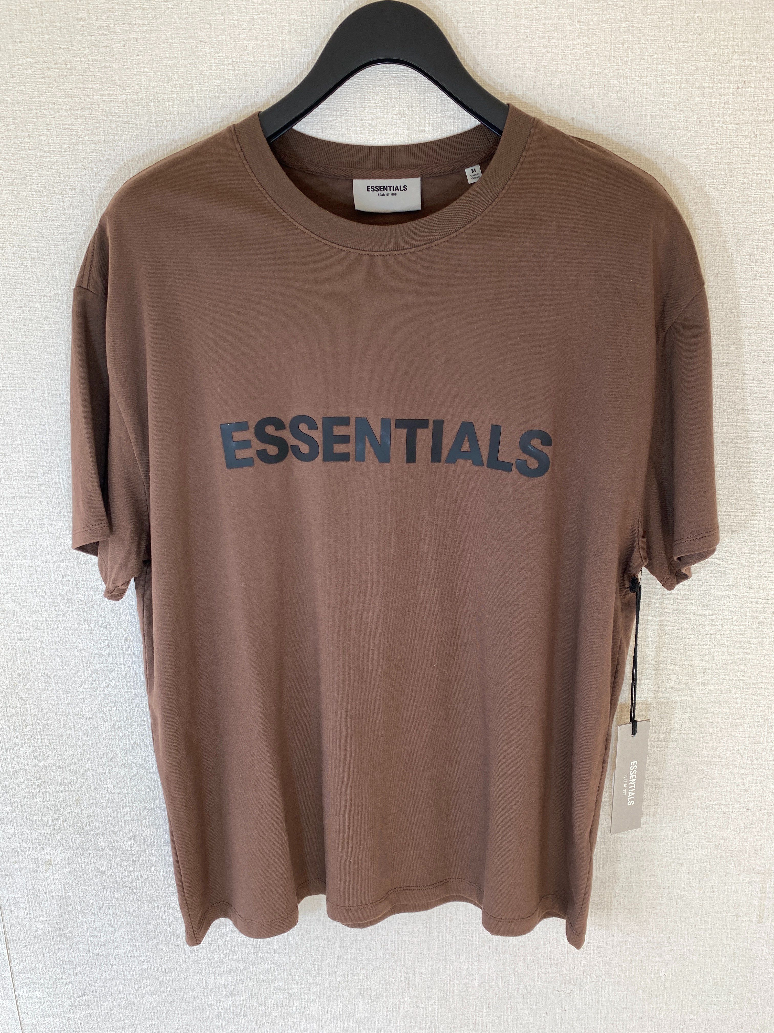 FEAR OF GOD ESSENTIALS / SSENSE Boxy T-Shirt Applique Logo "Rain Drum"