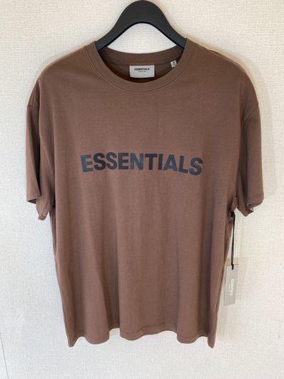 FEAR OF GOD ESSENTIALS / SSENSE Boxy T-Shirt Applique Logo "Rain Drum"