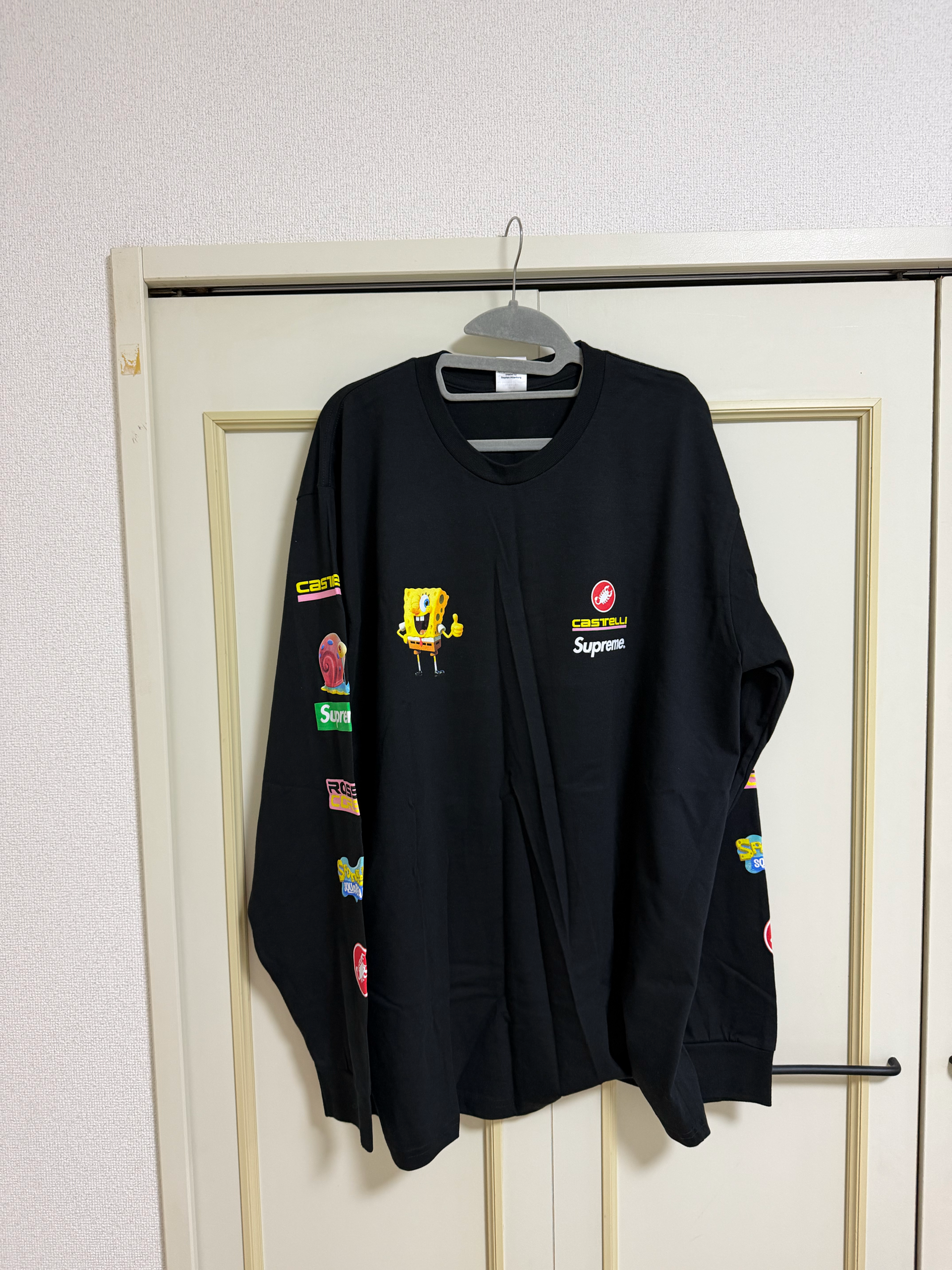 Supreme x SpongeBob Castelli Racing L/S Tee "Black"