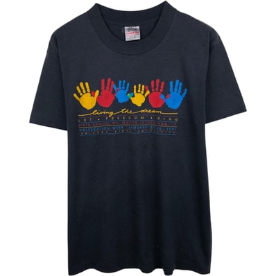 古着 90年代 オニータ ONEITA POWER/50 プリントTシャツ USA製 メンズXL相当 シングルステッチ/eaa642472