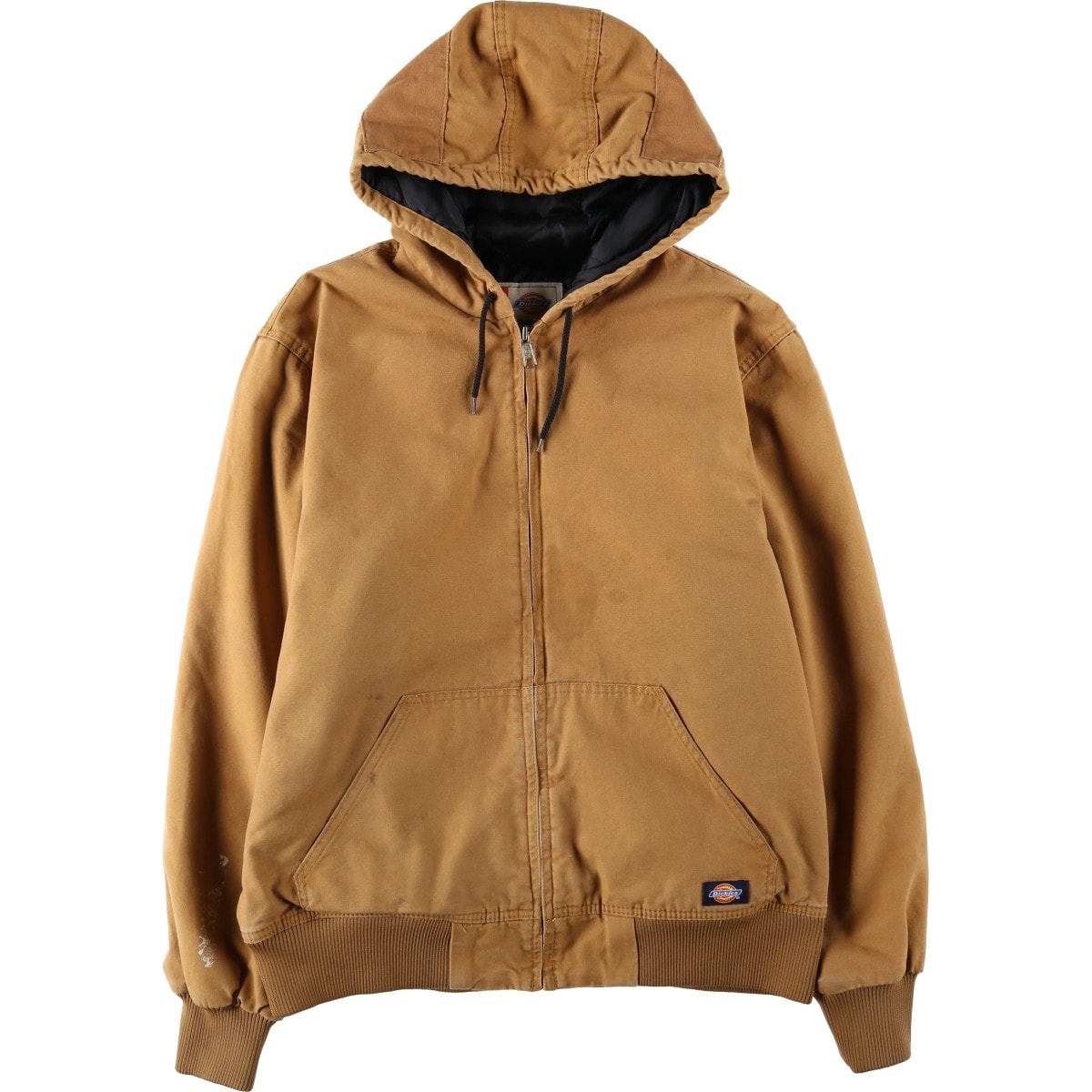 古着 ディッキーズ Dickies A LEGEND IN WORK アクティブジャケットタイプ 中綿入り ダックフルジップパーカー メンズL相当/eaa645747