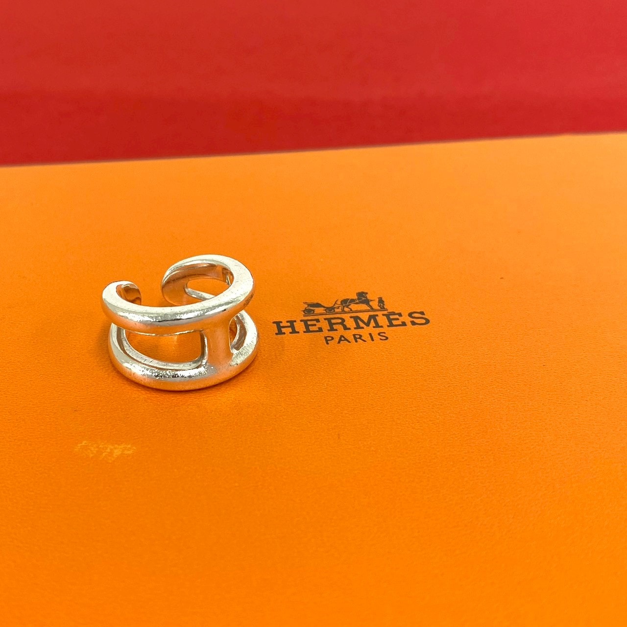 HERMES エルメス オスモズ PM リング シルバー925 リング・指輪 12号 シルバー
41559