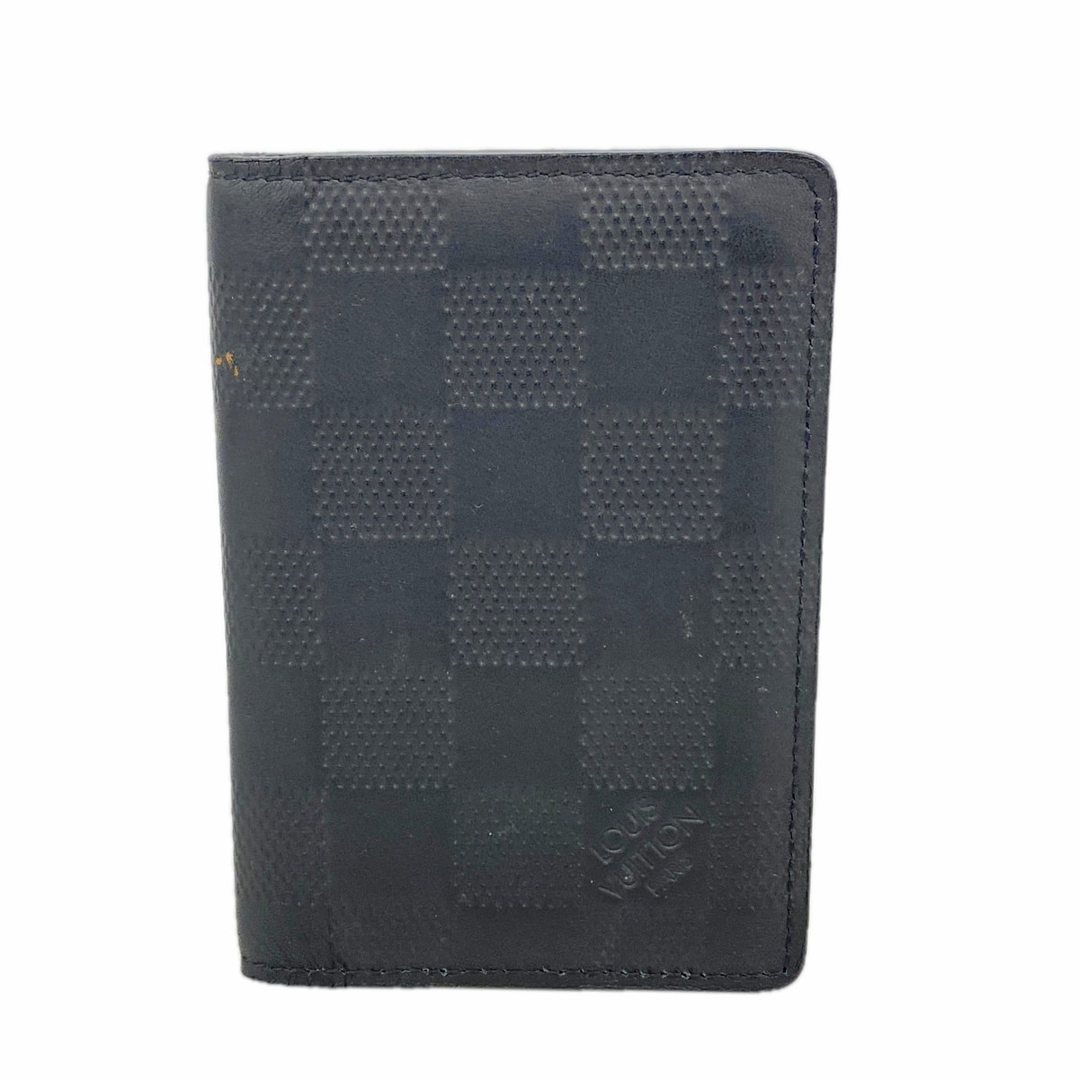 【6ke5134】ルイヴィトン カードケース ダミエ・アンフィニ オーガナイザードゥポッシュ N63012 オニキス【中古】メンズ