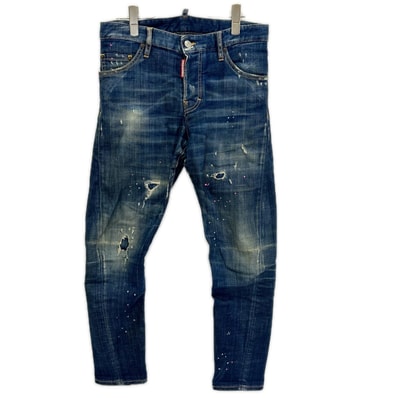 ディースクエアード S74LB0541 ネイビー Sexy Twist Jean ボタンフライデニムパンツ 42