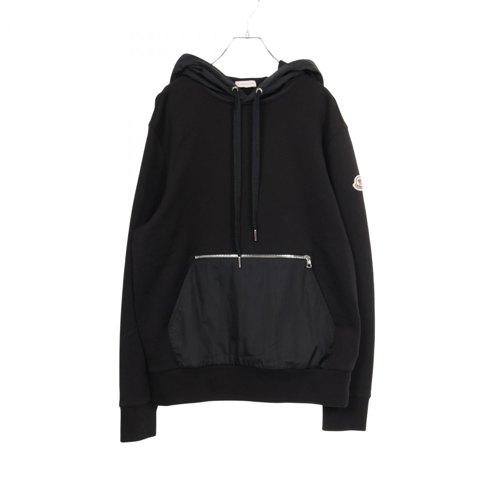 モンクレール MONCLER パーカー 衣料品 トップス コットン メンズ レディース ブラック系 【中古】