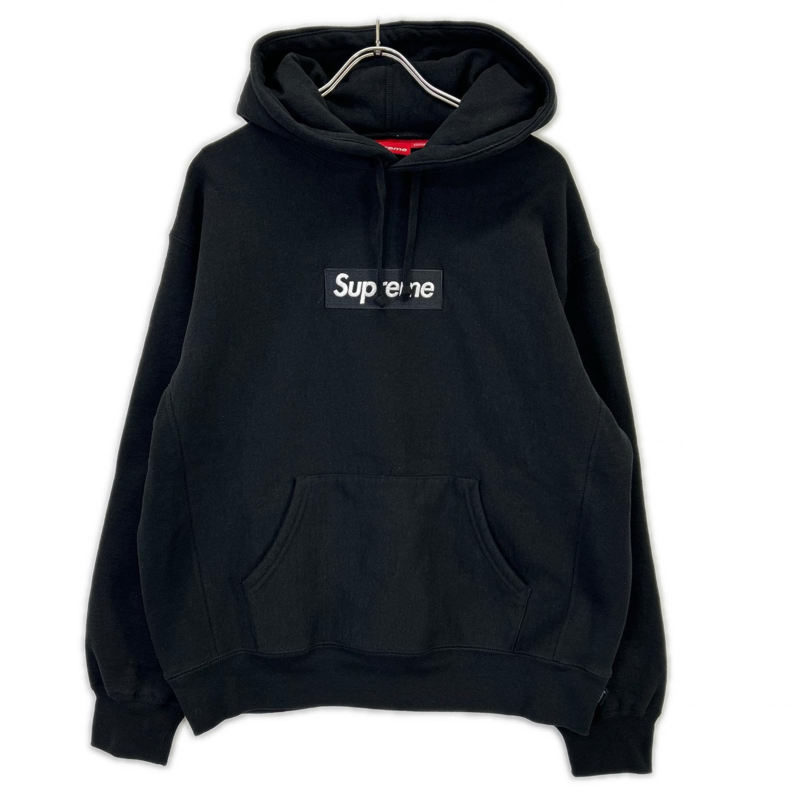 シュプリーム 24FW ブラック Box Logo Hooded Sweatshirt M