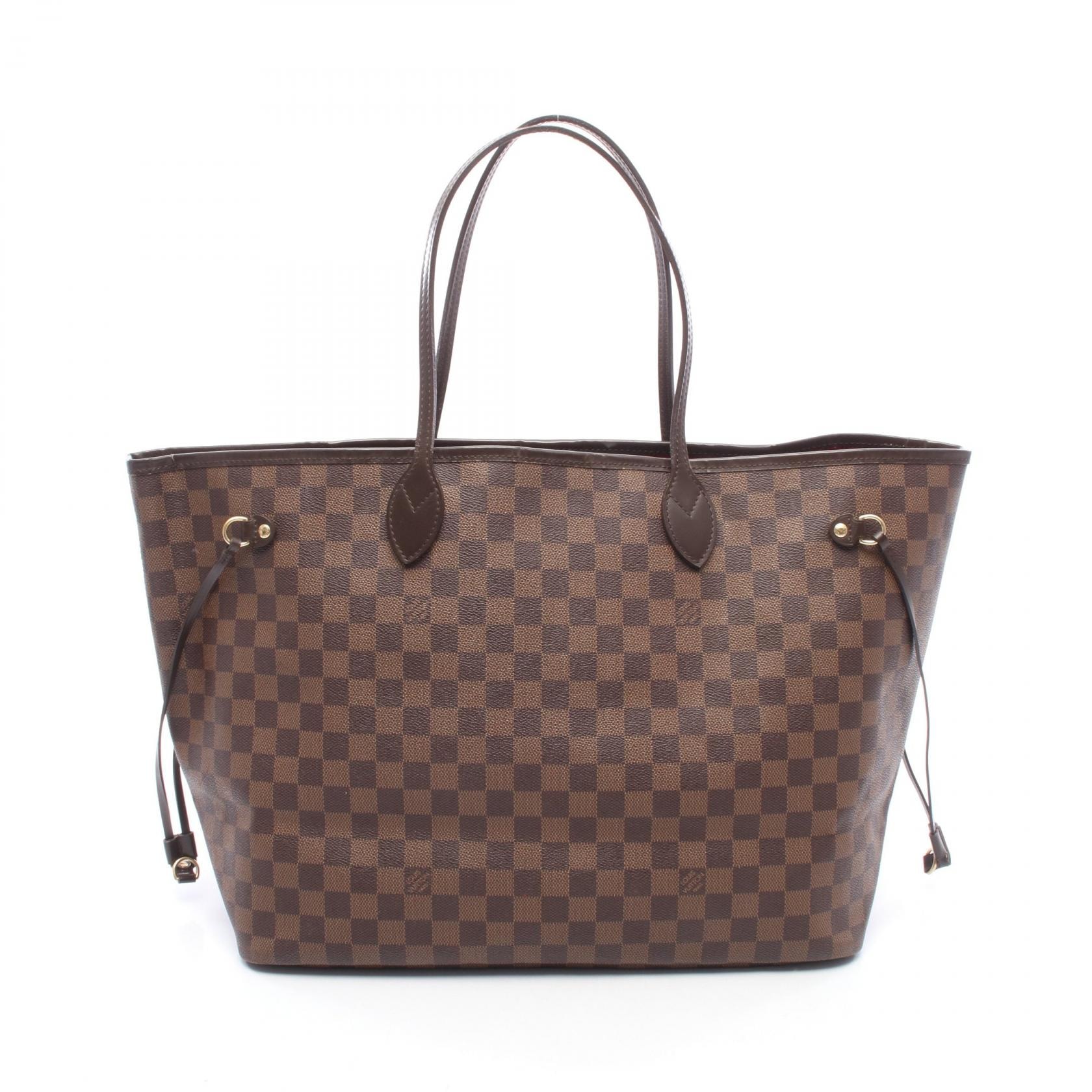 ルイ・ヴィトン LOUIS VUITTON ネヴァーフルGM ダミエエベヌ トートバッグ バッグ PVCコーティングキャンバス レザー レディース ブラウン系 N51106 【中古】