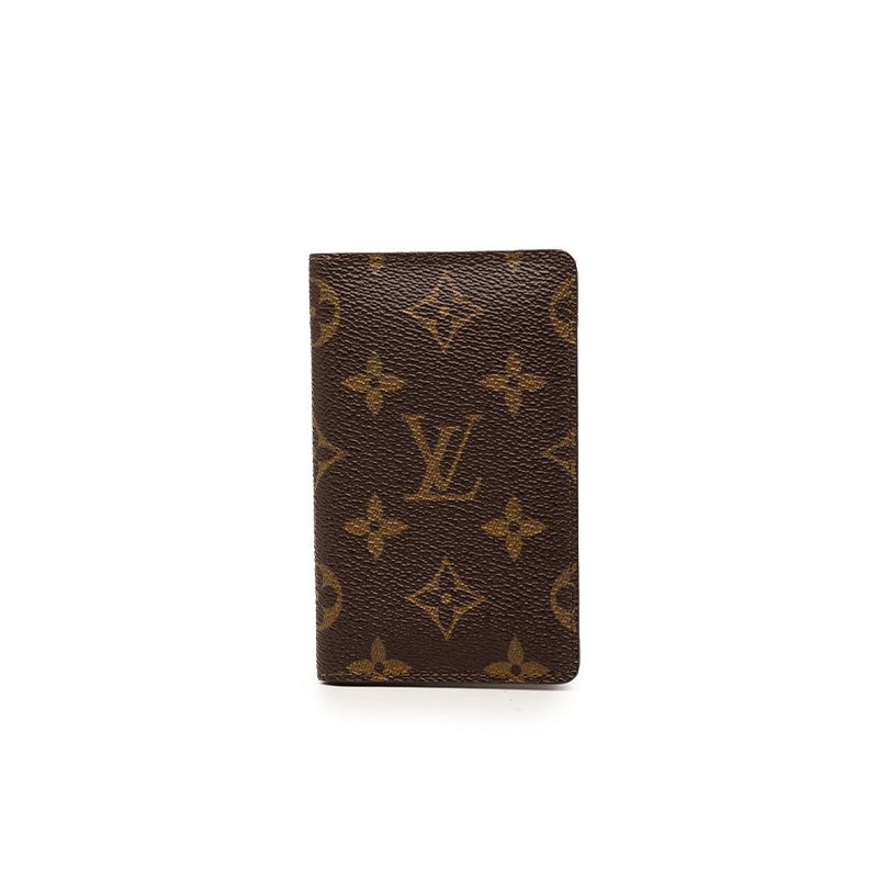 ルイ ヴィトン モノグラム カードケース 名刺入れ ブラウン PVC レザー レディース LOUIS VUITTON 【中古】