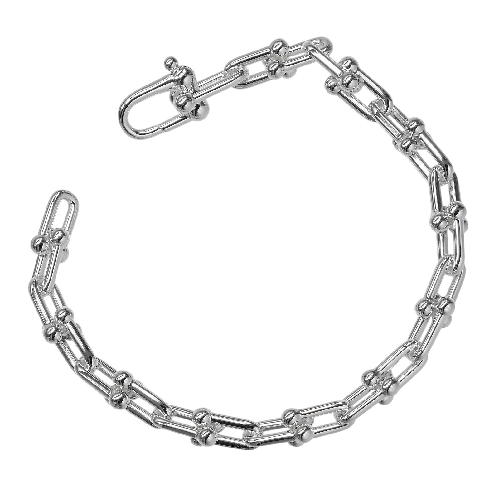 ティファニー ハードウェア スモールリンク 腕周り約15.3cm レディースブレ