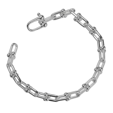 ティファニー ハードウェア スモールリンク 腕周り約15.3cm レディースブレ