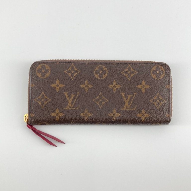 LOUIS VUITTON(ルイ・ヴィトン) ポルトフォイユ クレマンス M60742 長財布 ブラウン×チェリーピンク