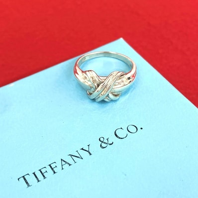 TIFFANY&Co. ティファニー シグネチャー クロス リング シルバー925 リング・指輪 14号 シルバー
82638