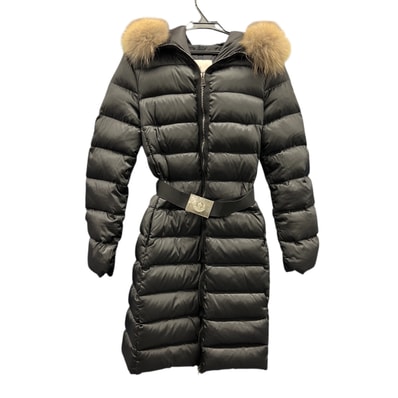 MONCLER 美品 モンクレール TINUVIEL GIUBBOTTO ティヌーヴィエル ダウンコート 2016年 49330 ポリエステル ナイロン ダウン フォックスファー #1 ダウンジャケット アウター ABランク 中古 鑑定済