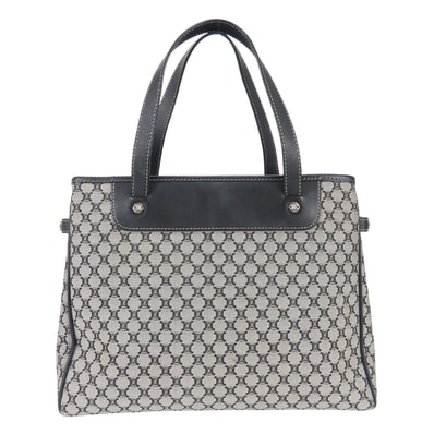 【中古】 セリーヌ トートバッグ マカダム グレー ブラック シンプル 普段使い レディース 女性 CELINE