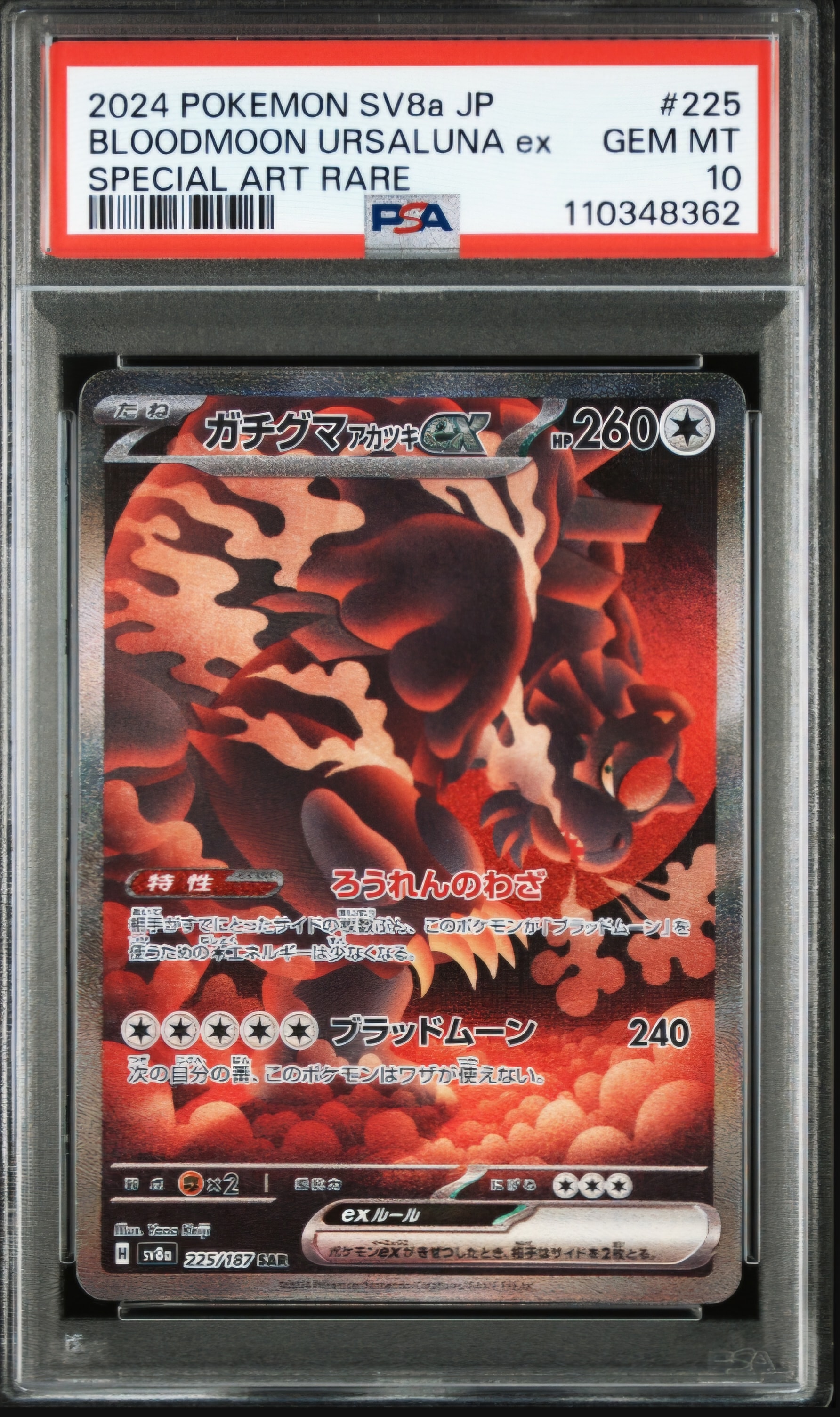 ガチグマ アカツキex SAR [SV8a 225/187](ハイクラスパック「テラスタルフェスex」)