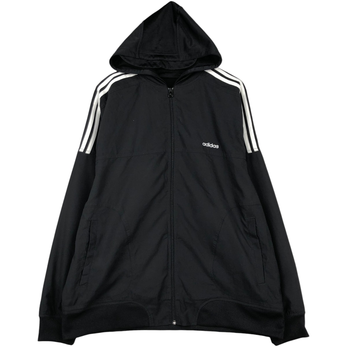古着 00年代 アディダス adidas フード付き ウインドブレーカー メンズL相当/eaa635999