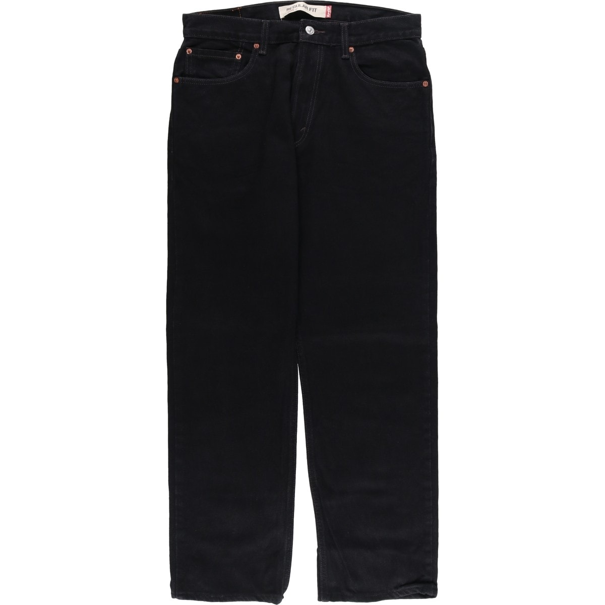 古着 リーバイス Levi's 505 REGULAR FIT ブラックデニム テーパードデニムパンツ メンズw34相当/eaa483123