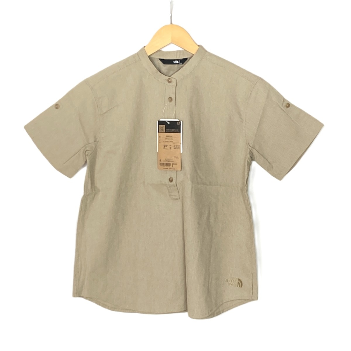 THE NORTH FACE ザノースフェイス ショートスリーブスウェルムシャツ SIZE M レディース NRW22203 カーキ系