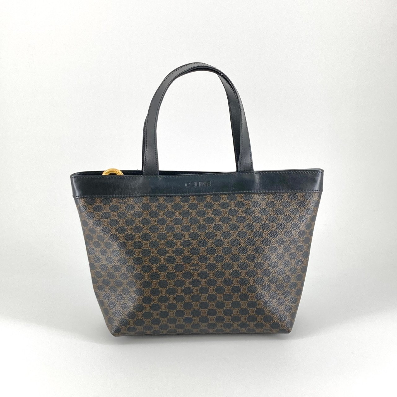 CELINE(セリーヌ) マカダム柄 ハンドバッグ ブラウン